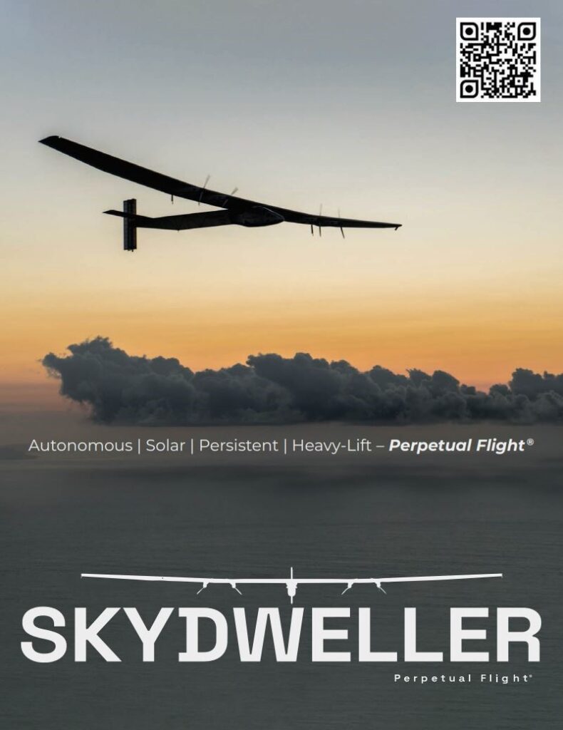 skydweller aero GEOplane uncrewed solar aircraft flying unmanned and autonomously